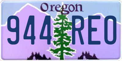OR license plate 944REO