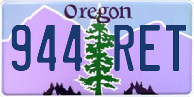 OR license plate 944RET