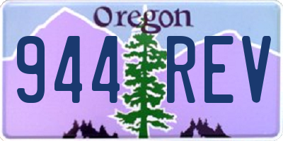 OR license plate 944REV