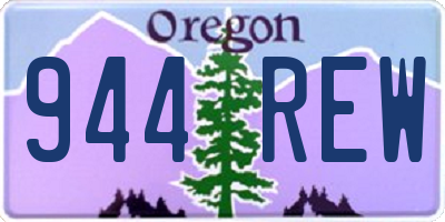 OR license plate 944REW