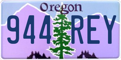 OR license plate 944REY