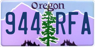 OR license plate 944RFA
