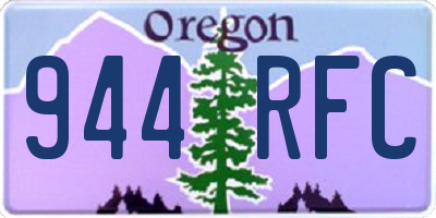 OR license plate 944RFC