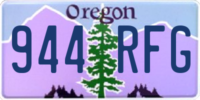 OR license plate 944RFG