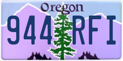 OR license plate 944RFI