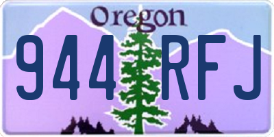 OR license plate 944RFJ