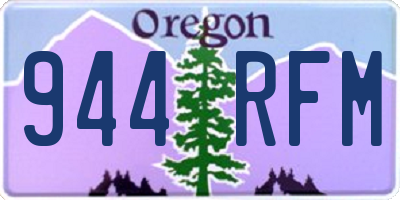 OR license plate 944RFM