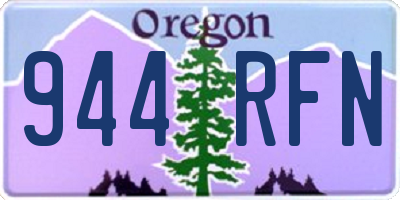 OR license plate 944RFN
