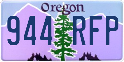 OR license plate 944RFP