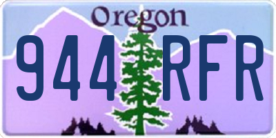 OR license plate 944RFR
