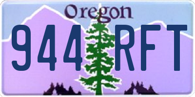 OR license plate 944RFT