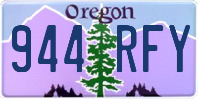 OR license plate 944RFY