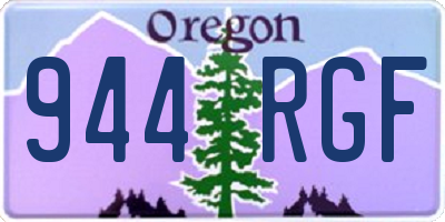 OR license plate 944RGF
