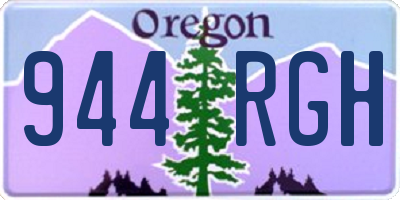 OR license plate 944RGH