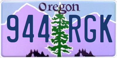 OR license plate 944RGK
