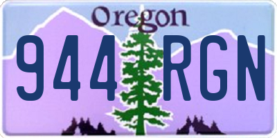OR license plate 944RGN