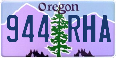 OR license plate 944RHA