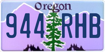 OR license plate 944RHB