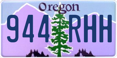 OR license plate 944RHH