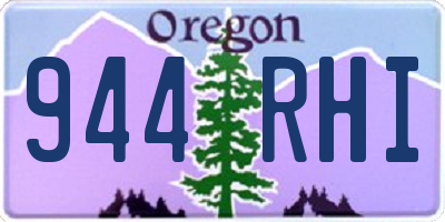 OR license plate 944RHI