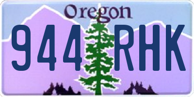 OR license plate 944RHK