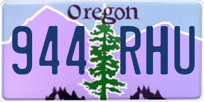 OR license plate 944RHU
