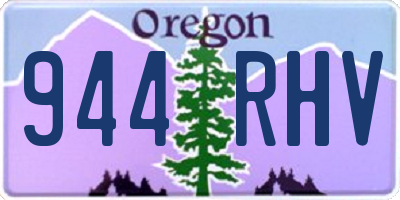 OR license plate 944RHV