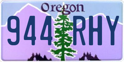 OR license plate 944RHY