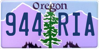 OR license plate 944RIA