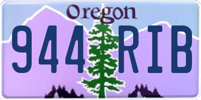OR license plate 944RIB