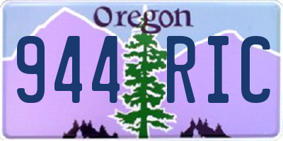 OR license plate 944RIC