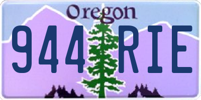 OR license plate 944RIE