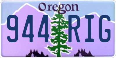 OR license plate 944RIG