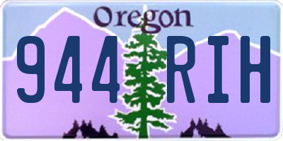 OR license plate 944RIH