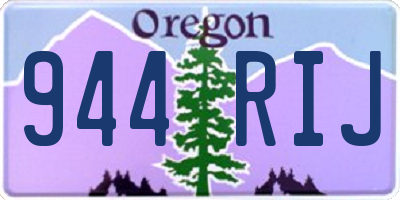 OR license plate 944RIJ