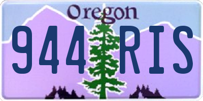 OR license plate 944RIS