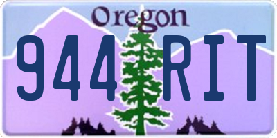 OR license plate 944RIT