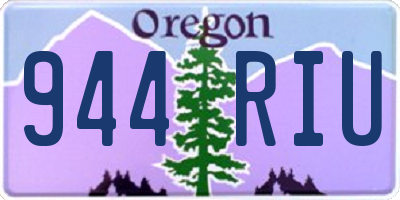 OR license plate 944RIU