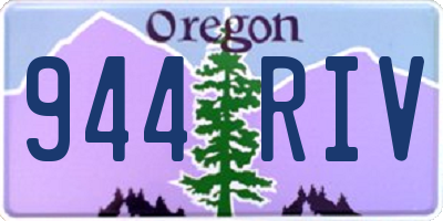 OR license plate 944RIV