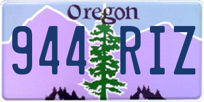 OR license plate 944RIZ