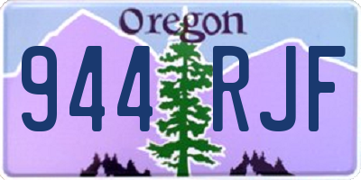 OR license plate 944RJF