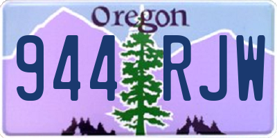 OR license plate 944RJW