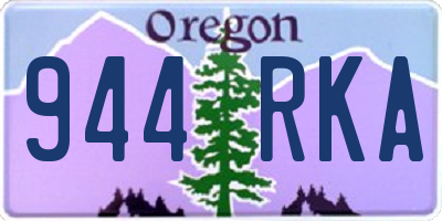 OR license plate 944RKA