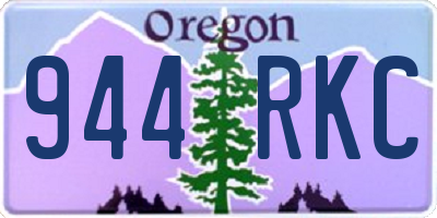 OR license plate 944RKC