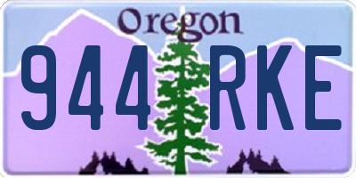 OR license plate 944RKE