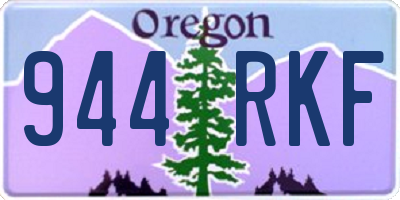 OR license plate 944RKF