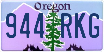OR license plate 944RKG