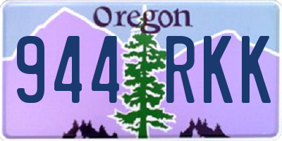 OR license plate 944RKK