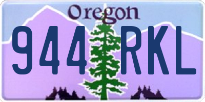OR license plate 944RKL