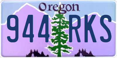 OR license plate 944RKS